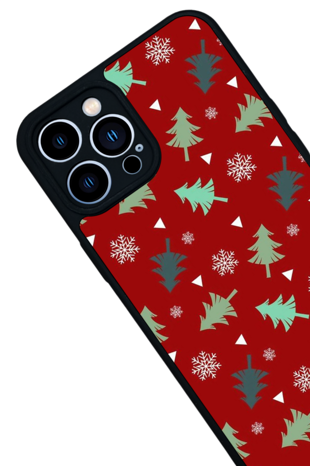 iPhone 12 Pro Max Uyumlu Yilbasi Christmas Tasarımlı Glossy Premium Kılıf