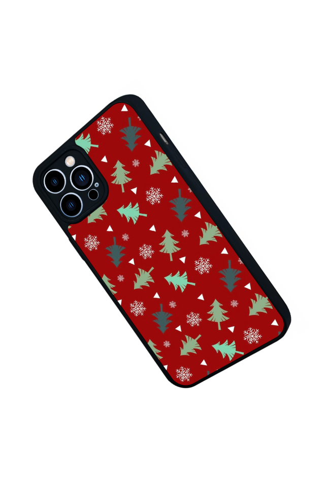 iPhone 12 Pro Max Uyumlu Yilbasi Christmas Tasarımlı Glossy Premium Kılıf