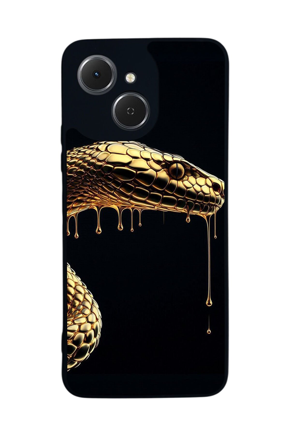 Tecno Spark 40C Uyumlu Yılan Tasarımlı Glossy Premium Kılıf