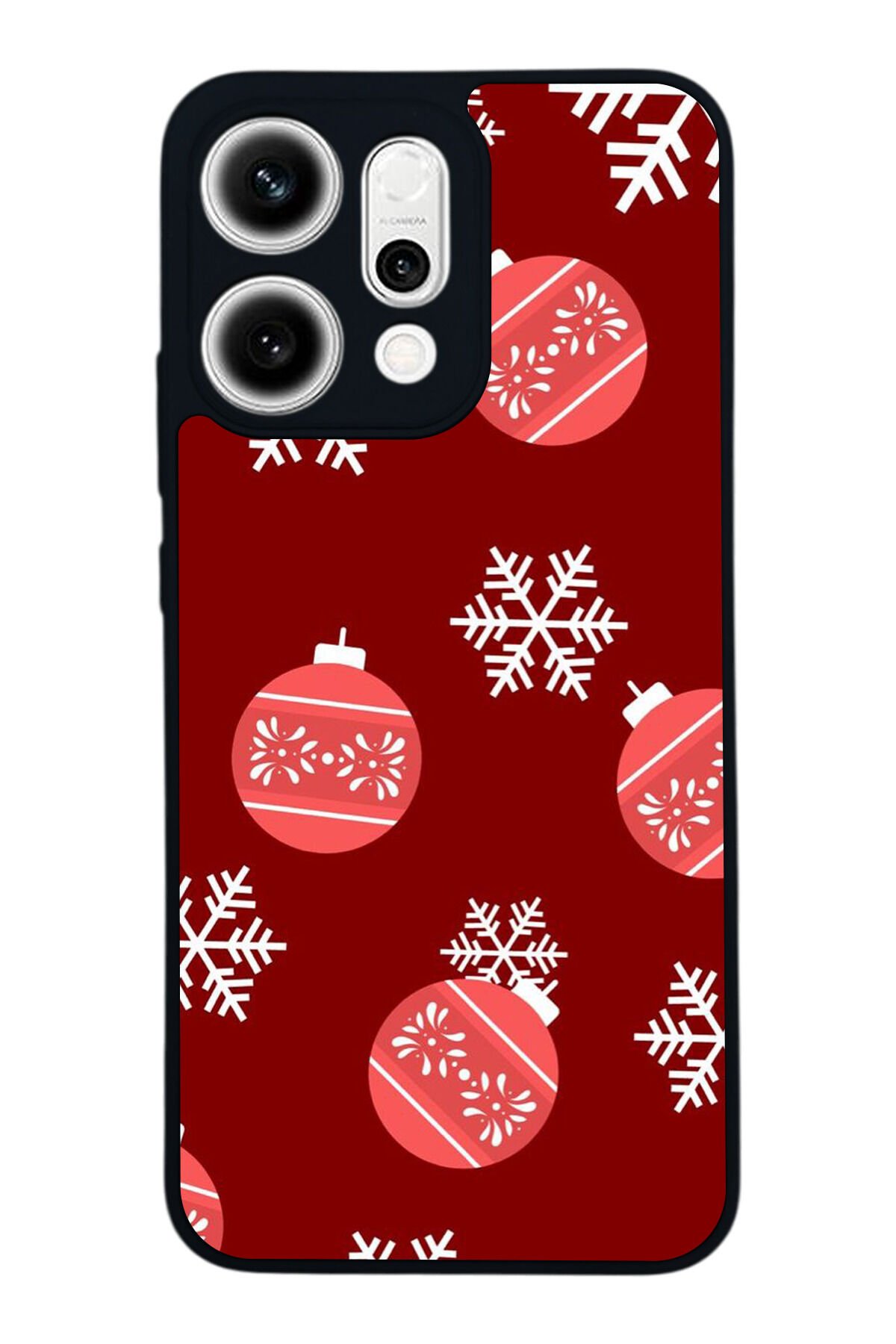 Oppo Reno 14 Uyumlu Yilbasi Christmas Tasarımlı Glossy Premium Kılıf