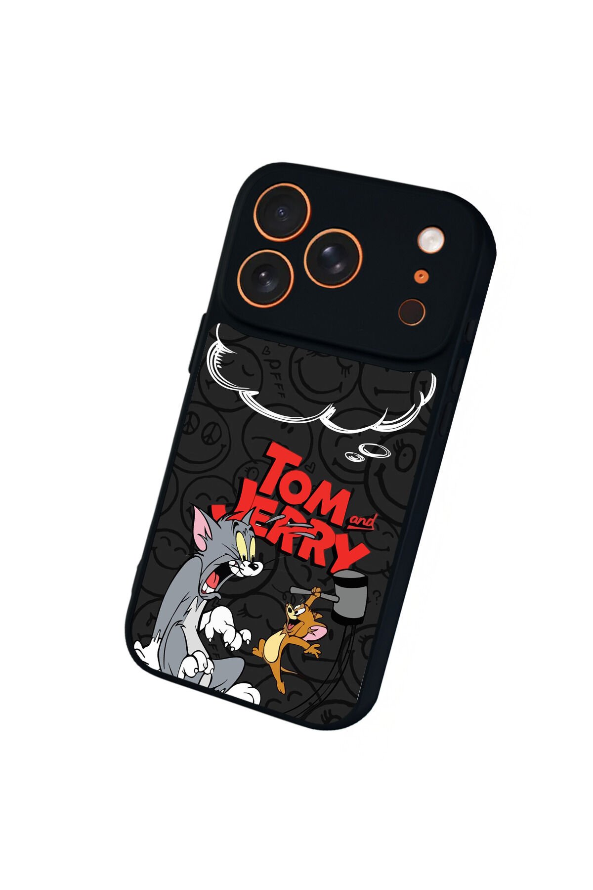 iPhone 17 Pro Max Uyumlu Tom And Jerry Tasarımlı Glossy Premium Kılıf