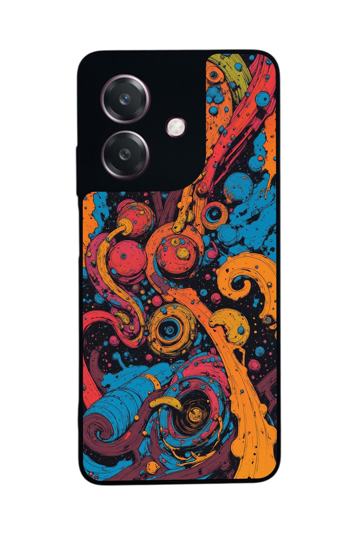 Oppo A3 5G Uyumlu Abstract Tasarımlı Glossy Premium Kılıf