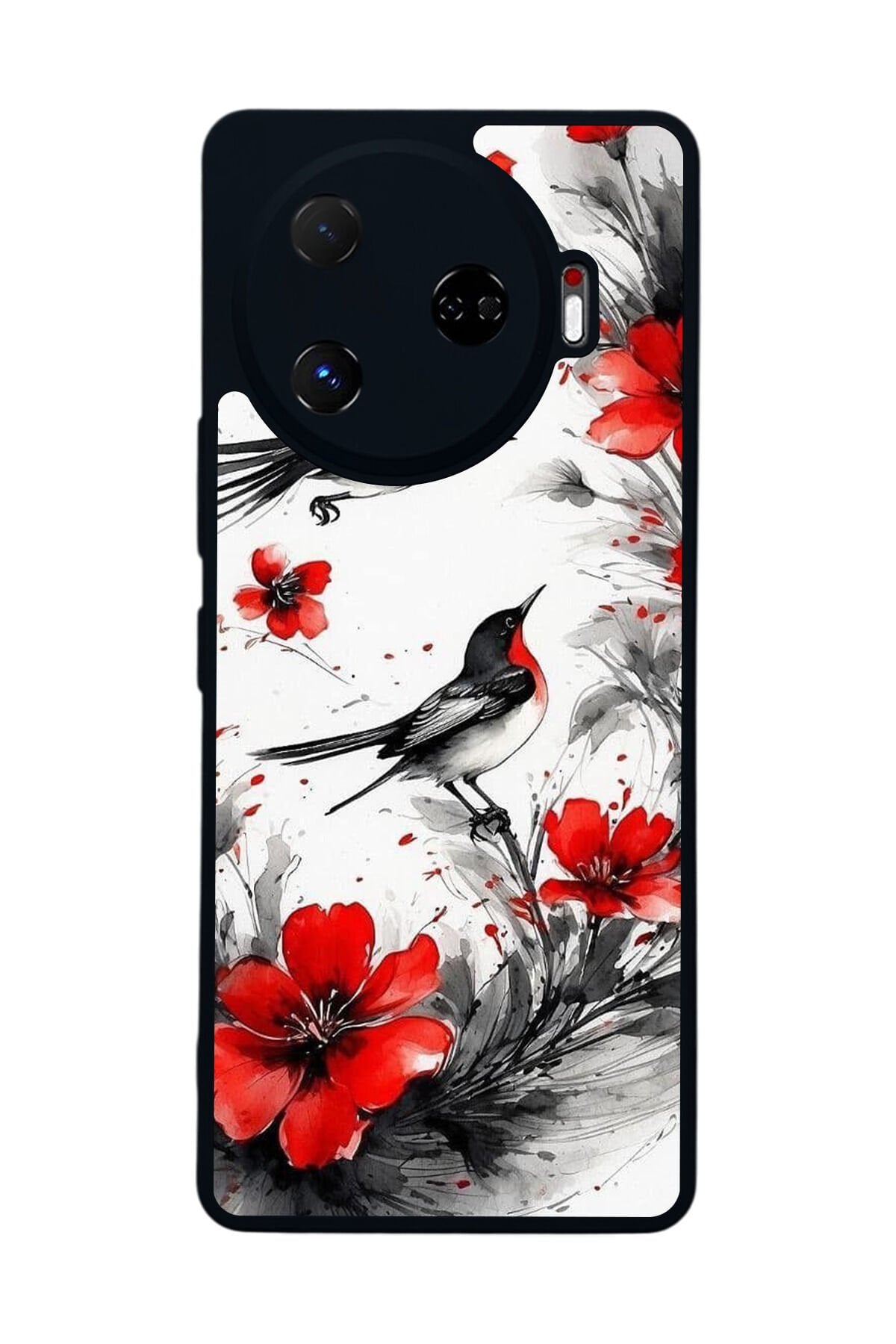 Tecno Camon 30 Pro Uyumlu Floral Tasarımlı Glossy Premium Kılıf