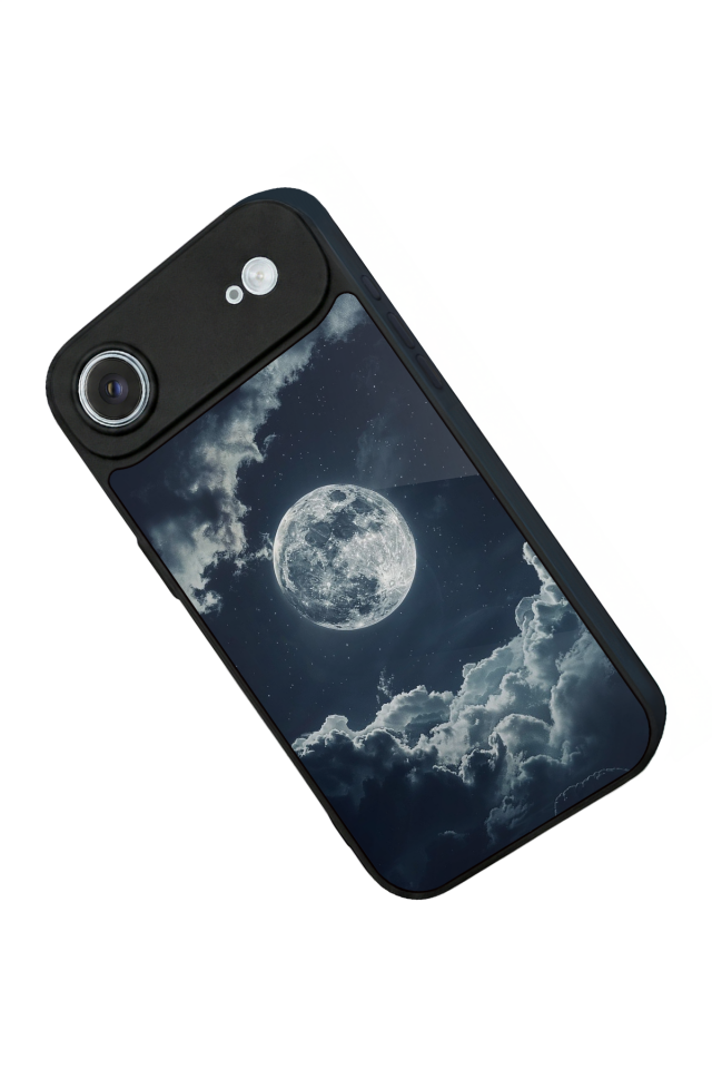 iPhone 17 Air Uyumlu Ay Tasarımlı Glossy Premium Kılıf