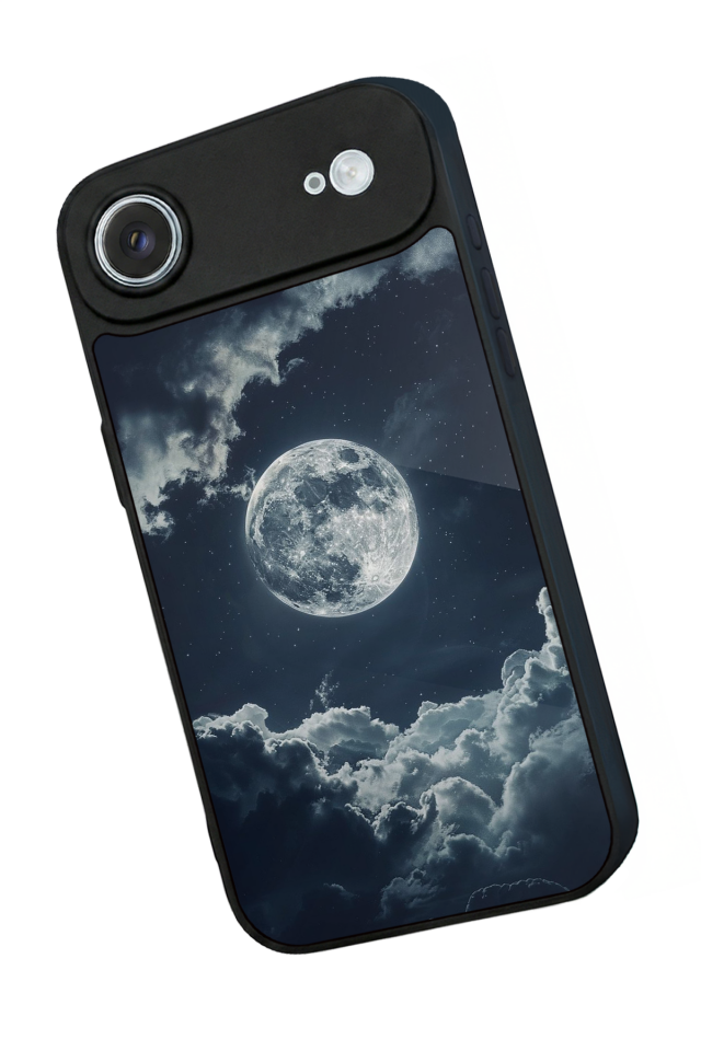 iPhone 17 Air Uyumlu Ay Tasarımlı Glossy Premium Kılıf