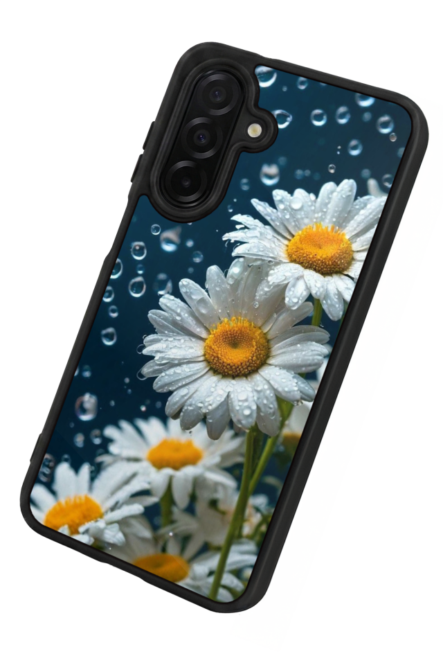 Samsung Galaxy A56 Uyumlu Cicek Tasarımlı Glossy Premium Kılıf
