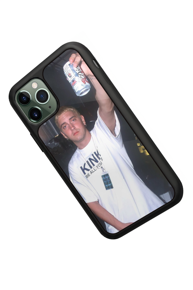iPhone 11 Pro Max Uyumlu Eminem Tasarımlı Glossy Premium Kılıf