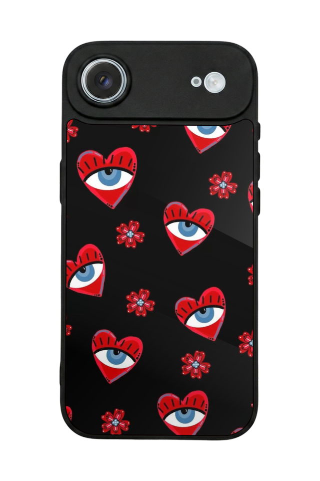 iPhone 17 Air Uyumlu Göz Tasarımlı Glossy Premium Kılıf