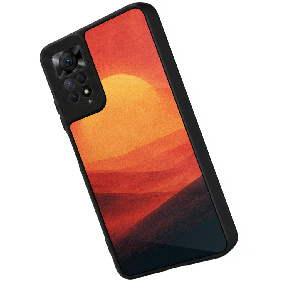 Xiaomi Redmi Note 11 Pro Uyumlu Güneş Tasarımlı Glossy Premium Kılıf