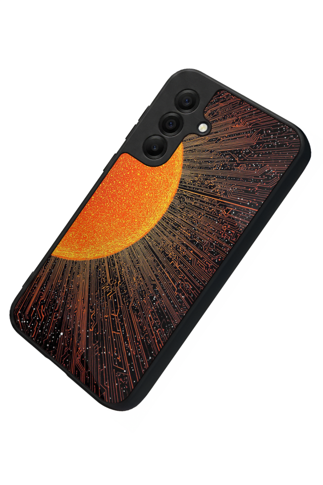 Samsung Galaxy A17 Uyumlu Güneş Tasarımlı Glossy Premium Kılıf