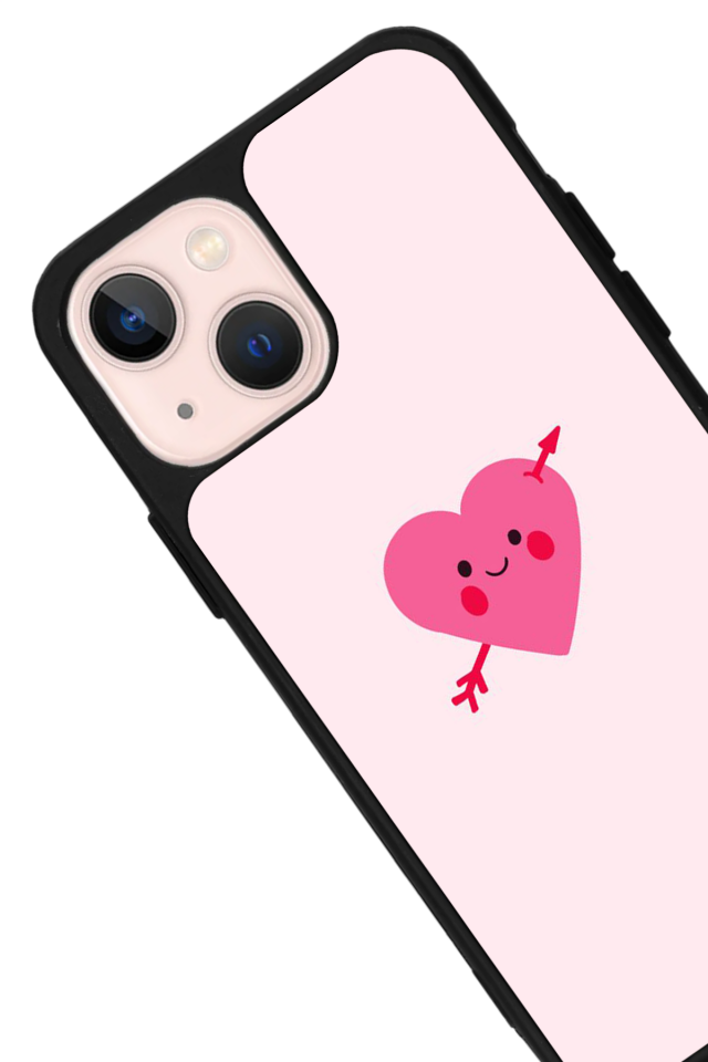 iPhone 15 Uyumlu Kalp Love Tasarımlı Glossy Premium Kılıf