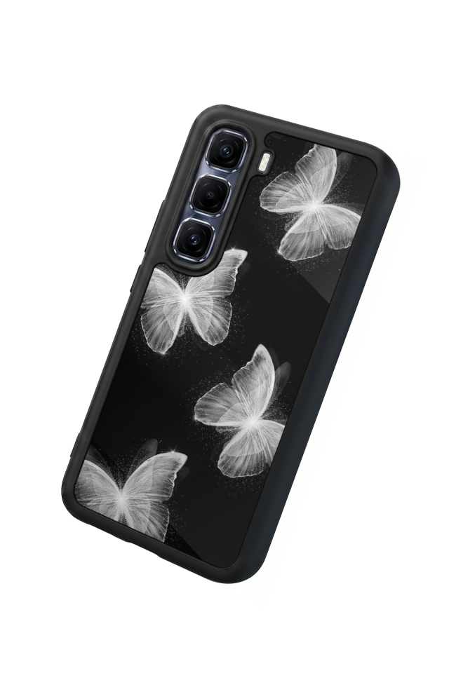 Infinix Hot 60 Pro Plus Uyumlu Kelebek Tasarımlı Glossy Premium Kılıf