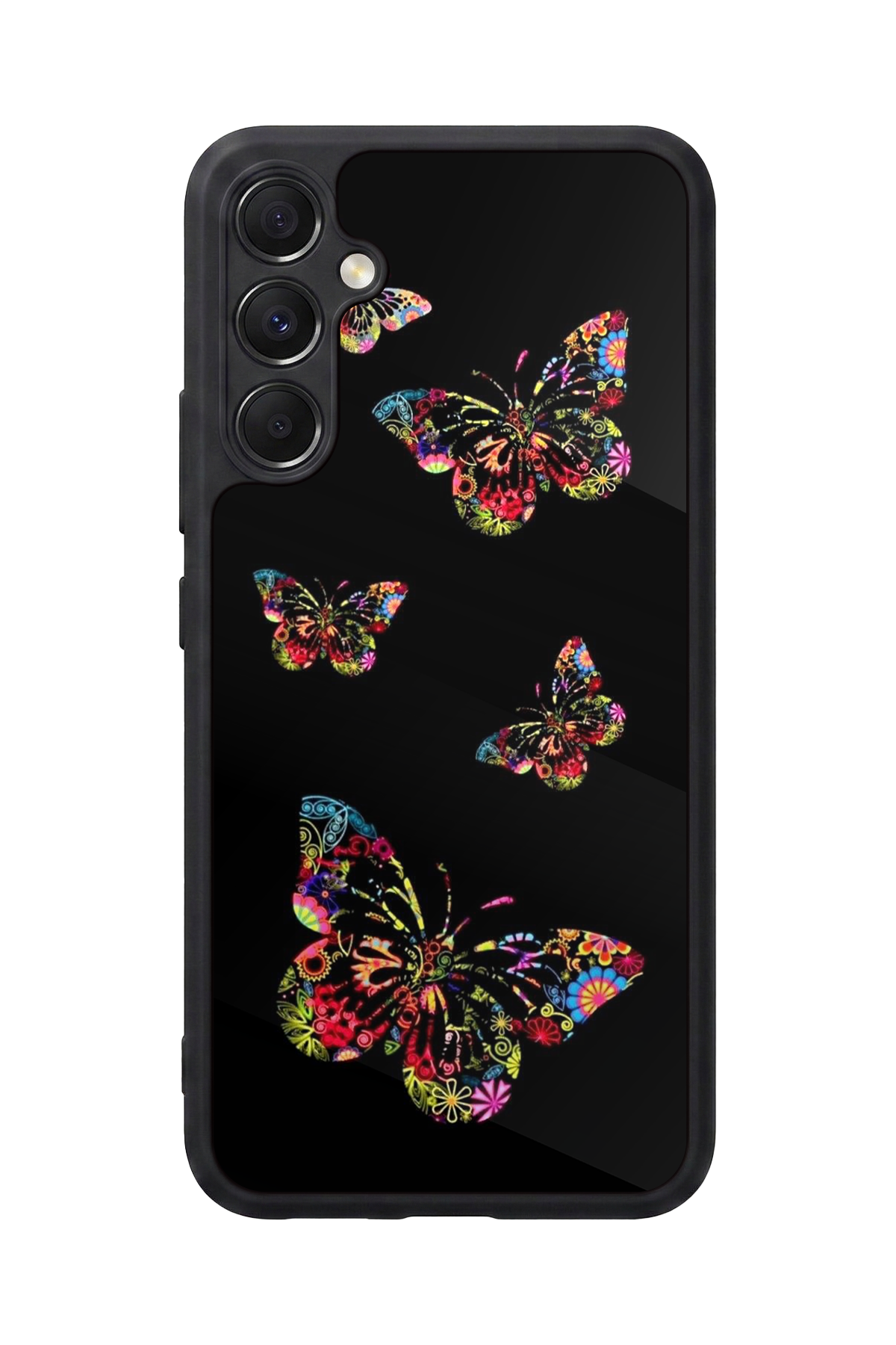 Samsung Galaxy A34 Uyumlu Kelebek Tasarımlı Glossy Premium Kılıf
