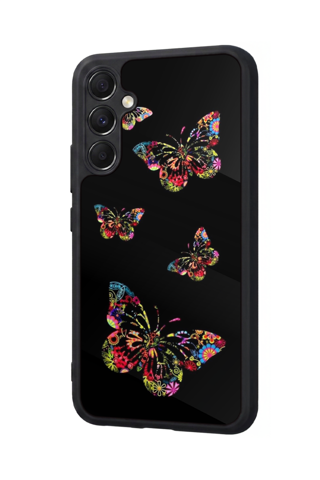 Samsung Galaxy A34 Uyumlu Kelebek Tasarımlı Glossy Premium Kılıf