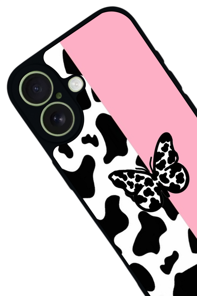 iPhone 17 Uyumlu Kelebek Tasarımlı Glossy Premium Kılıf