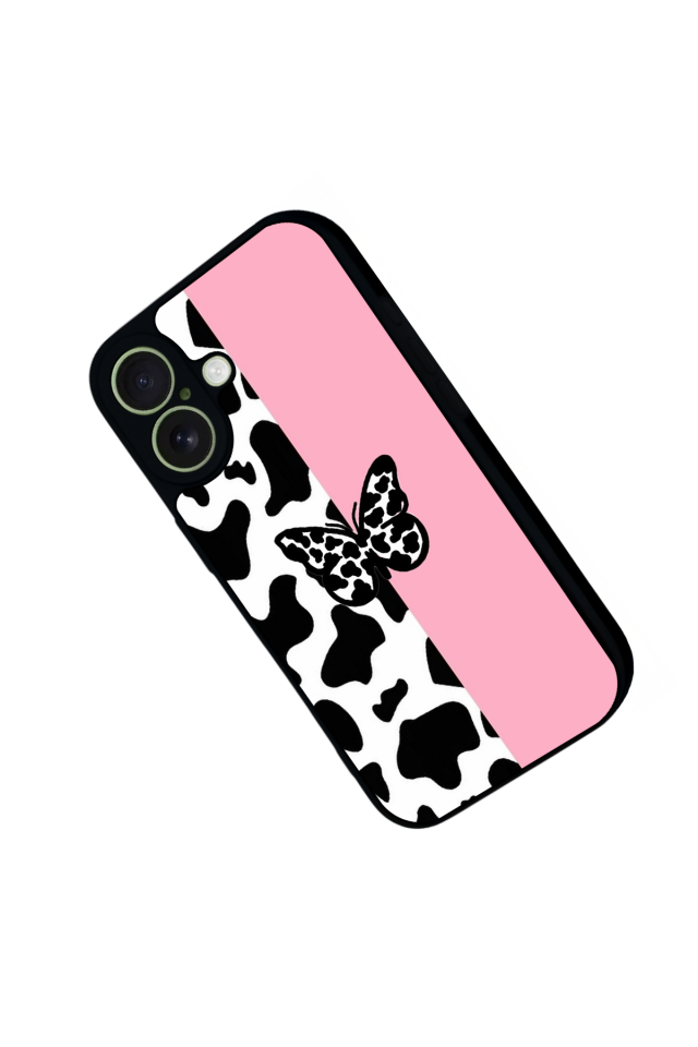 iPhone 17 Uyumlu Kelebek Tasarımlı Glossy Premium Kılıf