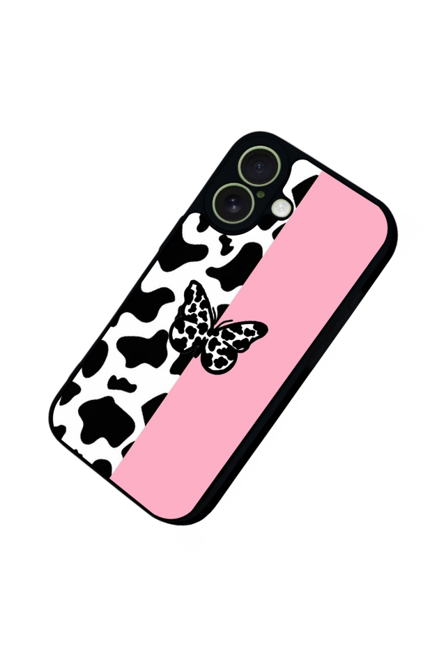 iPhone 17 Uyumlu Kelebek Tasarımlı Glossy Premium Kılıf