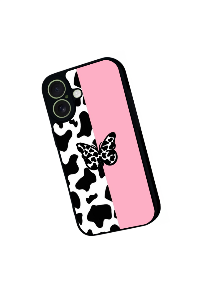 iPhone 17 Uyumlu Kelebek Tasarımlı Glossy Premium Kılıf