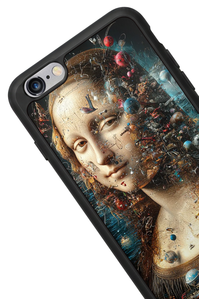 iPhone 6 Plus Uyumlu Monalisa Tasarımlı Glossy Premium Kılıf