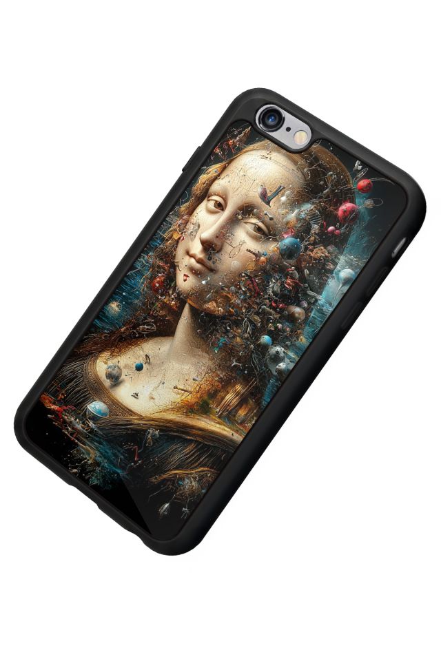 iPhone 6 Plus Uyumlu Monalisa Tasarımlı Glossy Premium Kılıf