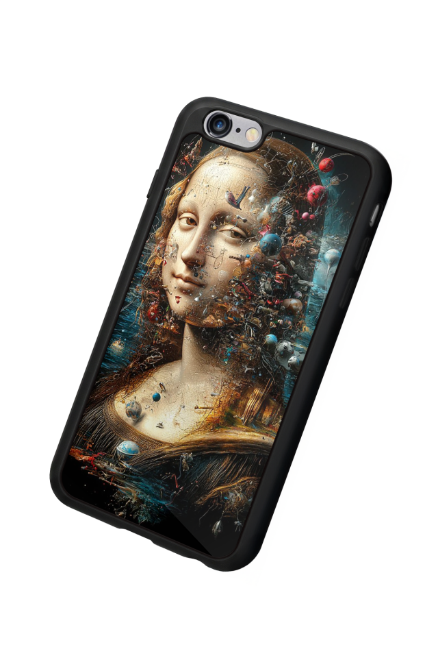 iPhone 6 Plus Uyumlu Monalisa Tasarımlı Glossy Premium Kılıf
