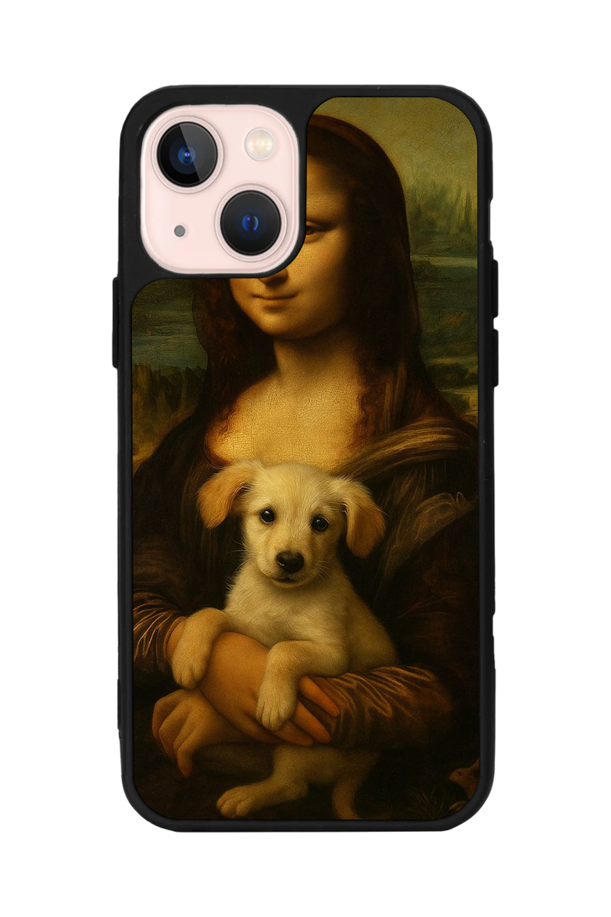 iPhone 13 Mini Uyumlu Monalisa Tasarımlı Glossy Premium Kılıf