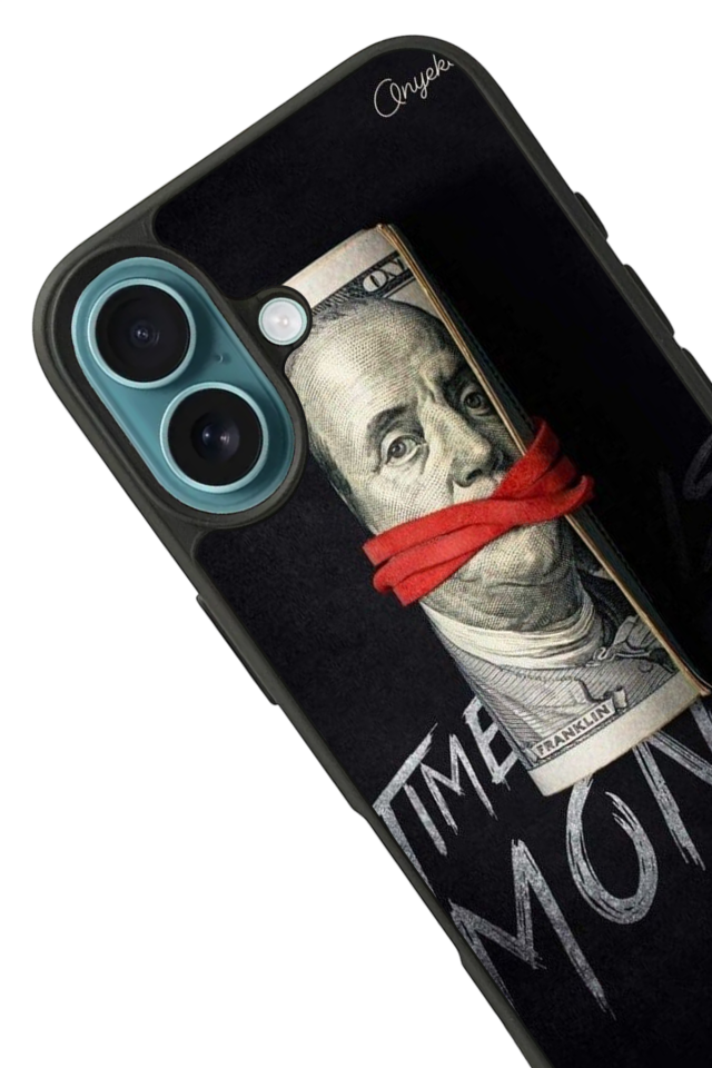 iPhone 16 Uyumlu Para Tasarımlı Glossy Premium Kılıf