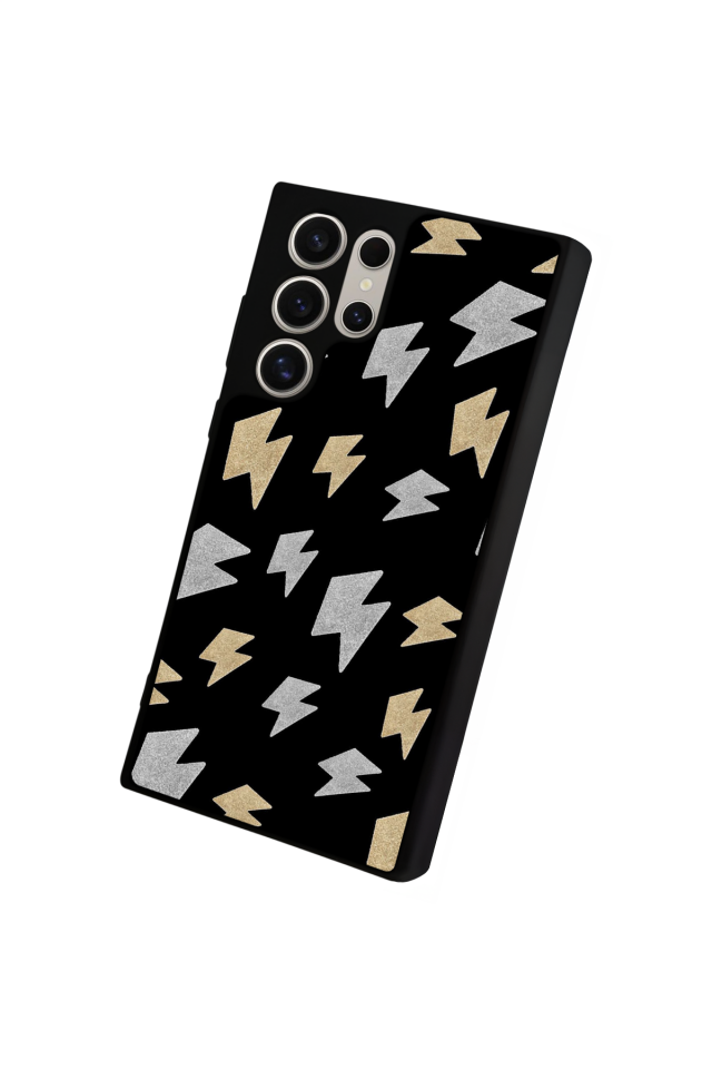 Samsung Galaxy S23 Ultra Uyumlu Simsek Tasarımlı Glossy Premium Kılıf