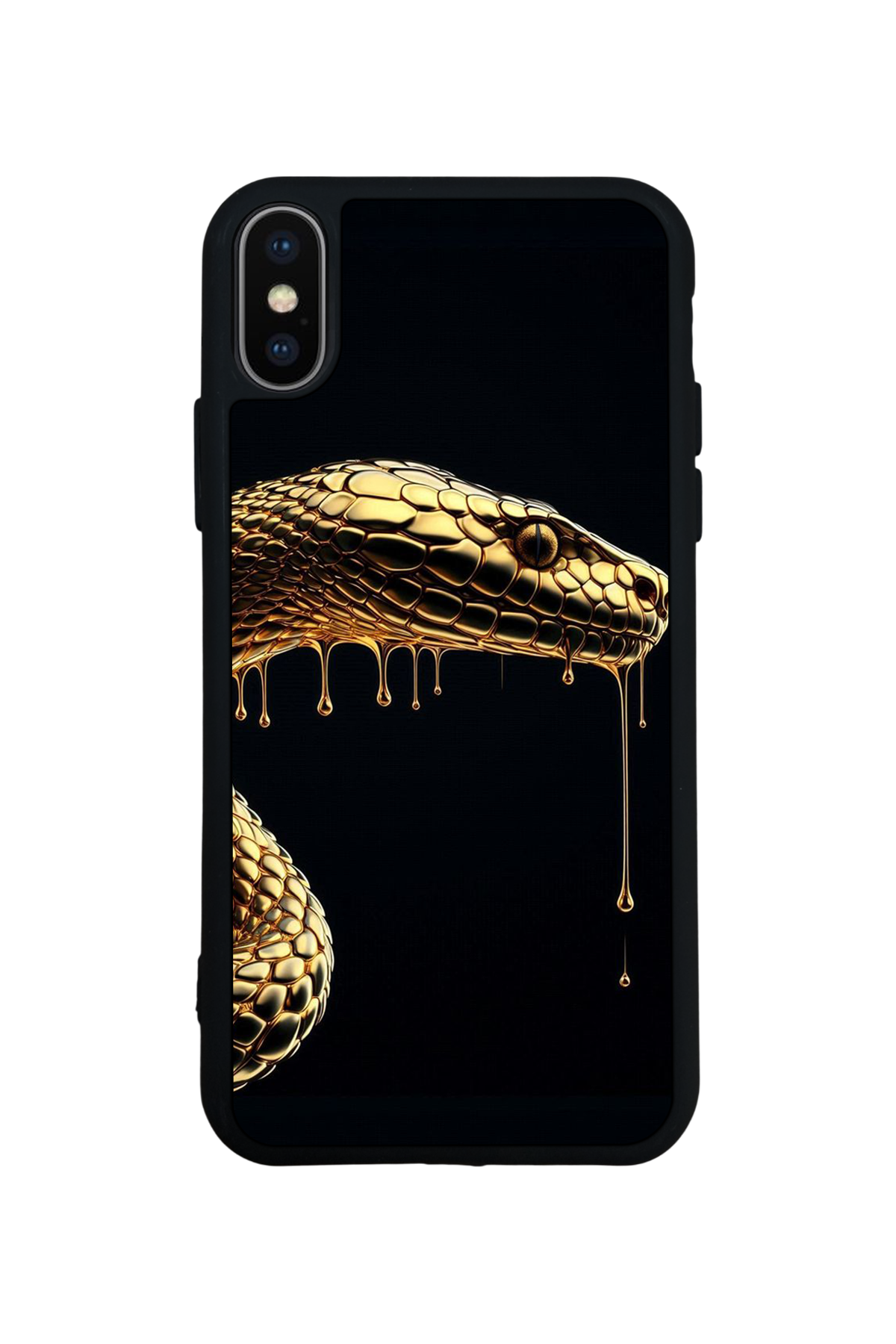 iPhone X/ XS Uyumlu Yılan Tasarımlı Glossy Premium Kılıf