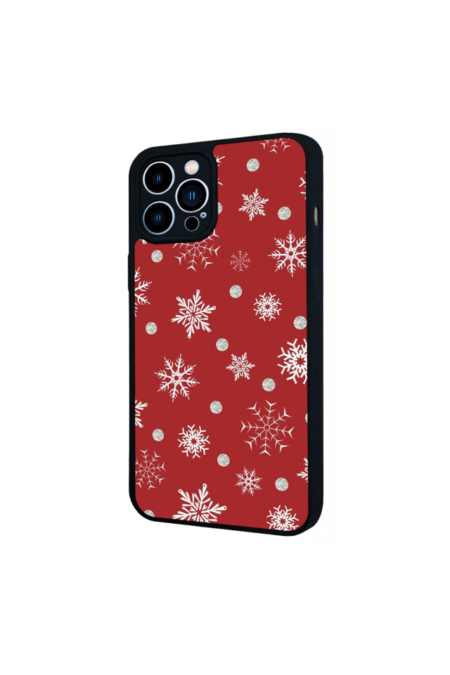 iPhone 12 Pro Max Uyumlu Yilbasi Christmas Tasarımlı Glossy Premium Kılıf
