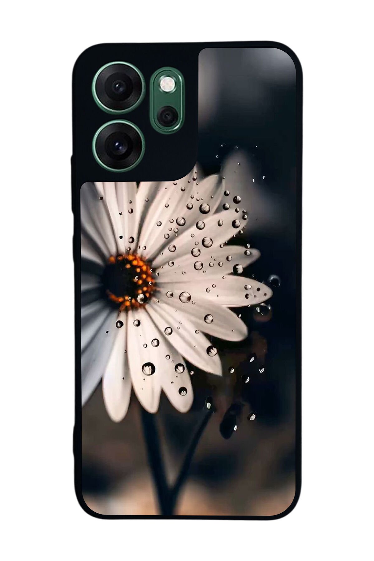 Oppo Reno 14F Uyumlu Cicek Tasarımlı Glossy Premium Kılıf