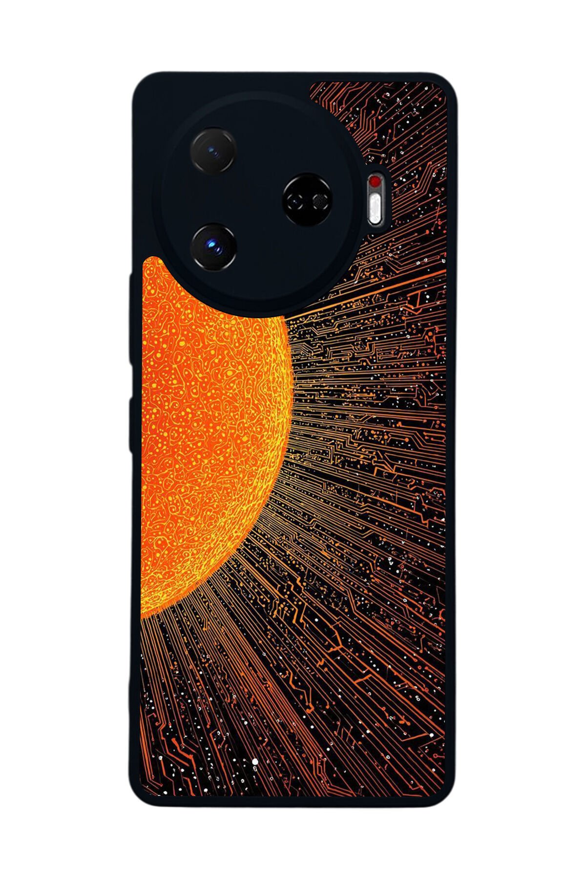 Tecno Camon 30 Pro Uyumlu Güneş Tasarımlı Glossy Premium Kılıf