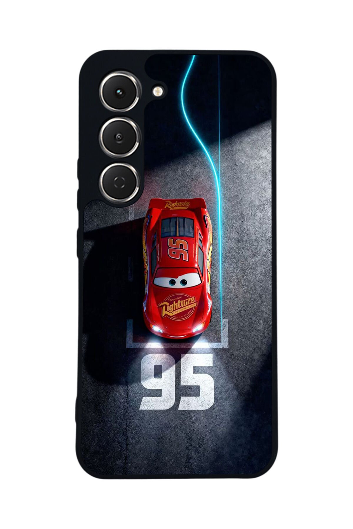 Tecno Spark 40 Pro Uyumlu Şimsek McQueen Tasarımlı Glossy Premium Kılıf