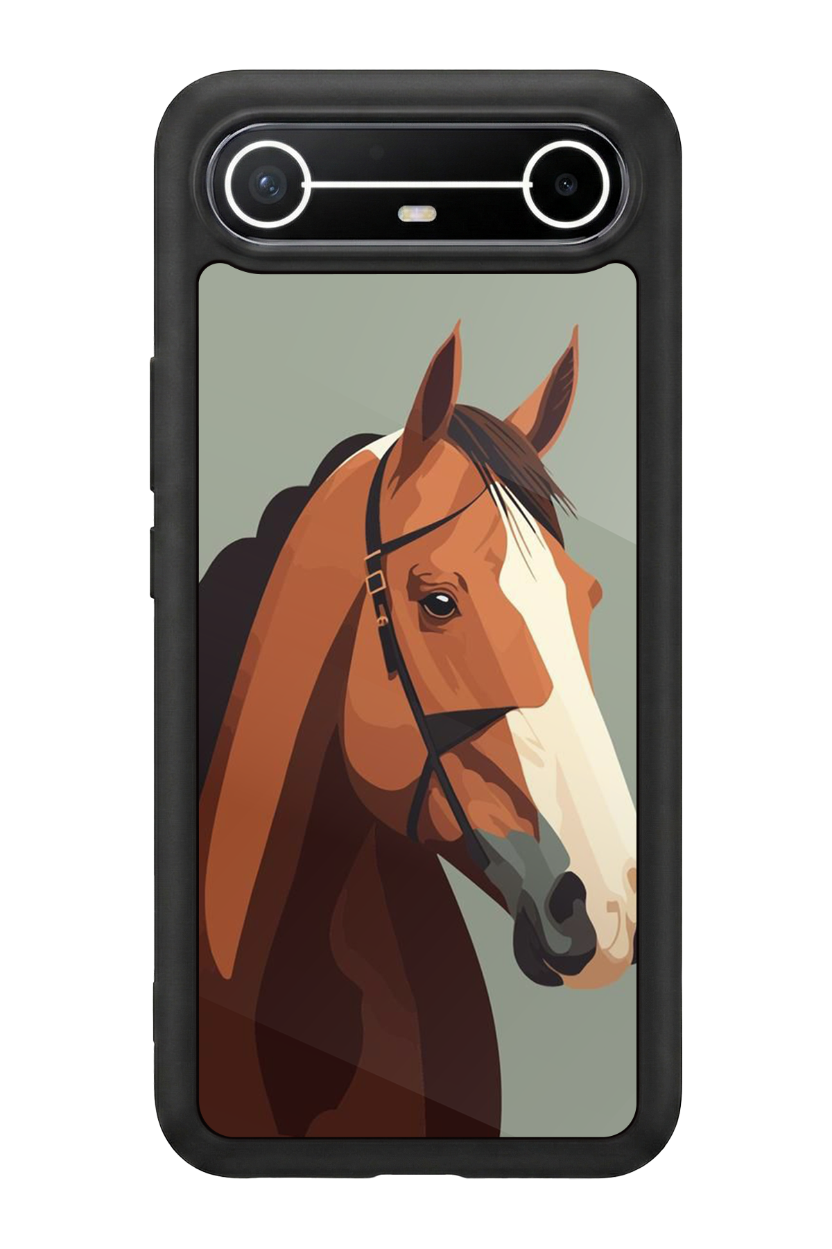 Tecno Spark Slim 5G Uyumlu At Horse Tasarımlı Glossy Premium Kılıf