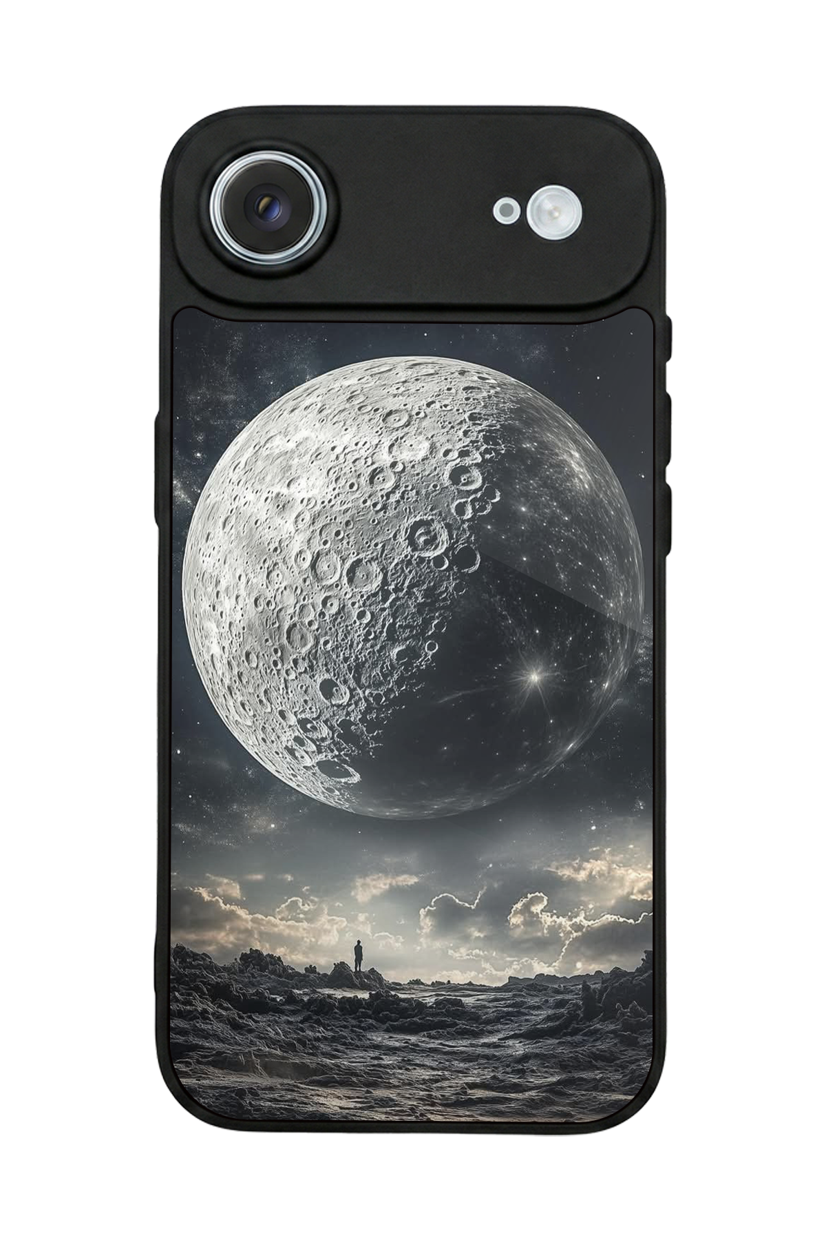 iPhone 17 Air Uyumlu Ay Tasarımlı Glossy Premium Kılıf