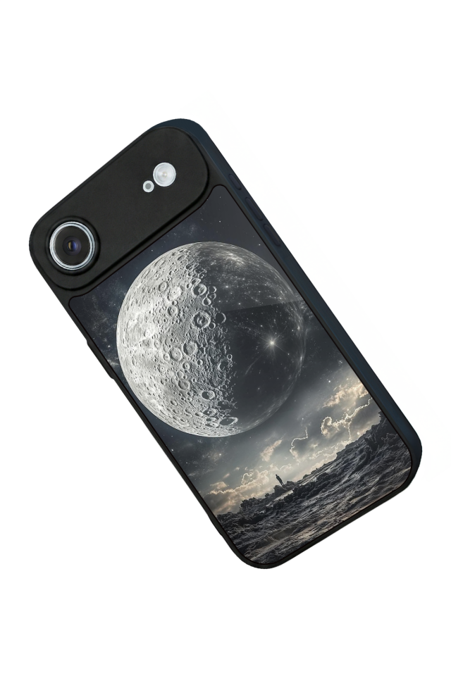 iPhone 17 Air Uyumlu Ay Tasarımlı Glossy Premium Kılıf