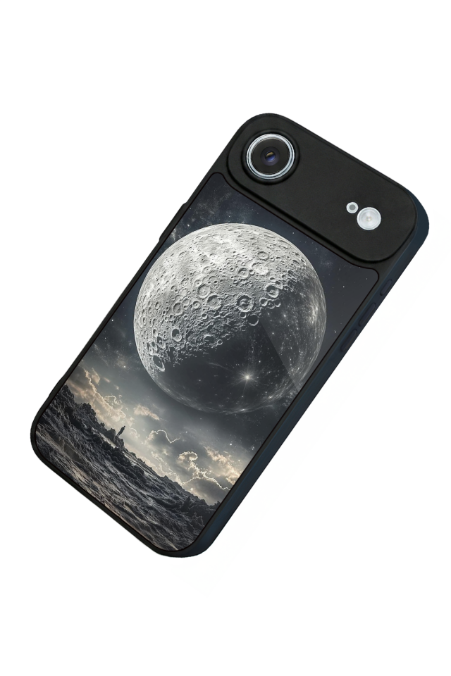 iPhone 17 Air Uyumlu Ay Tasarımlı Glossy Premium Kılıf