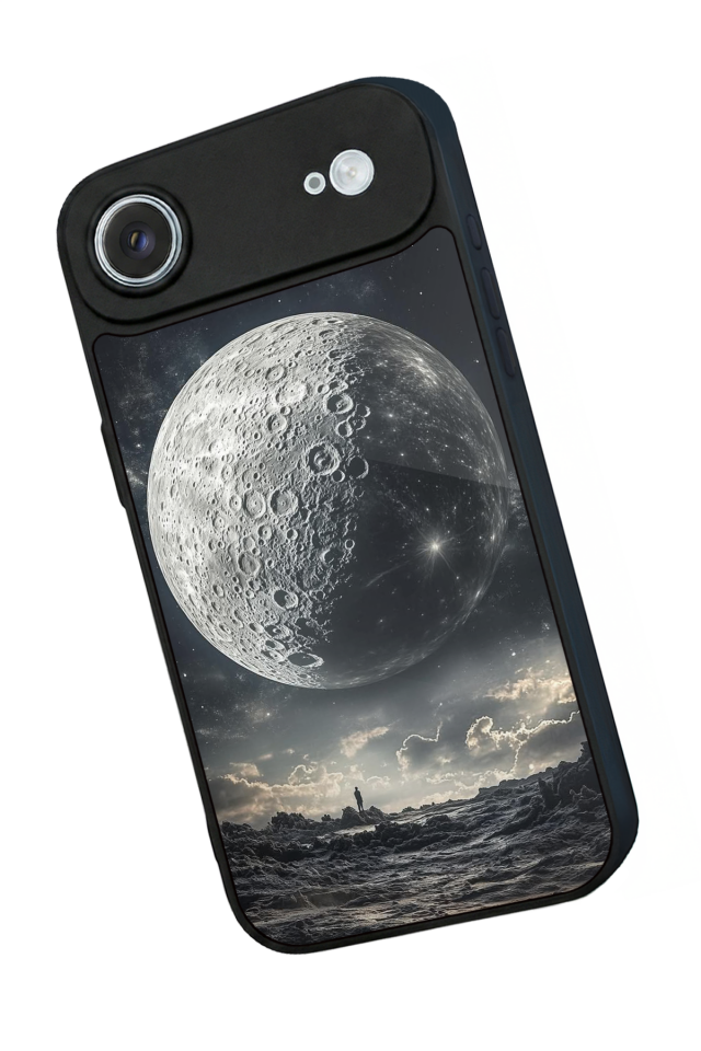 iPhone 17 Air Uyumlu Ay Tasarımlı Glossy Premium Kılıf