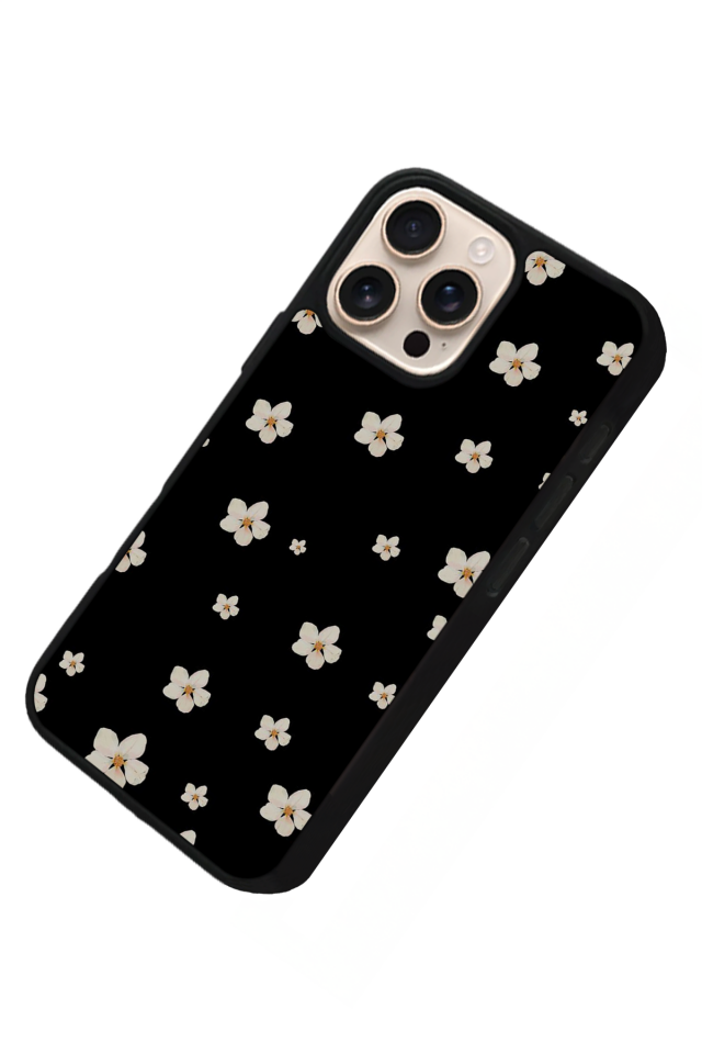 iPhone 16 Pro Max Uyumlu Cicek Tasarımlı Glossy Premium Kılıf