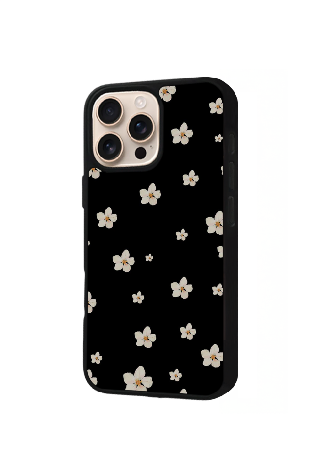 iPhone 16 Pro Max Uyumlu Cicek Tasarımlı Glossy Premium Kılıf