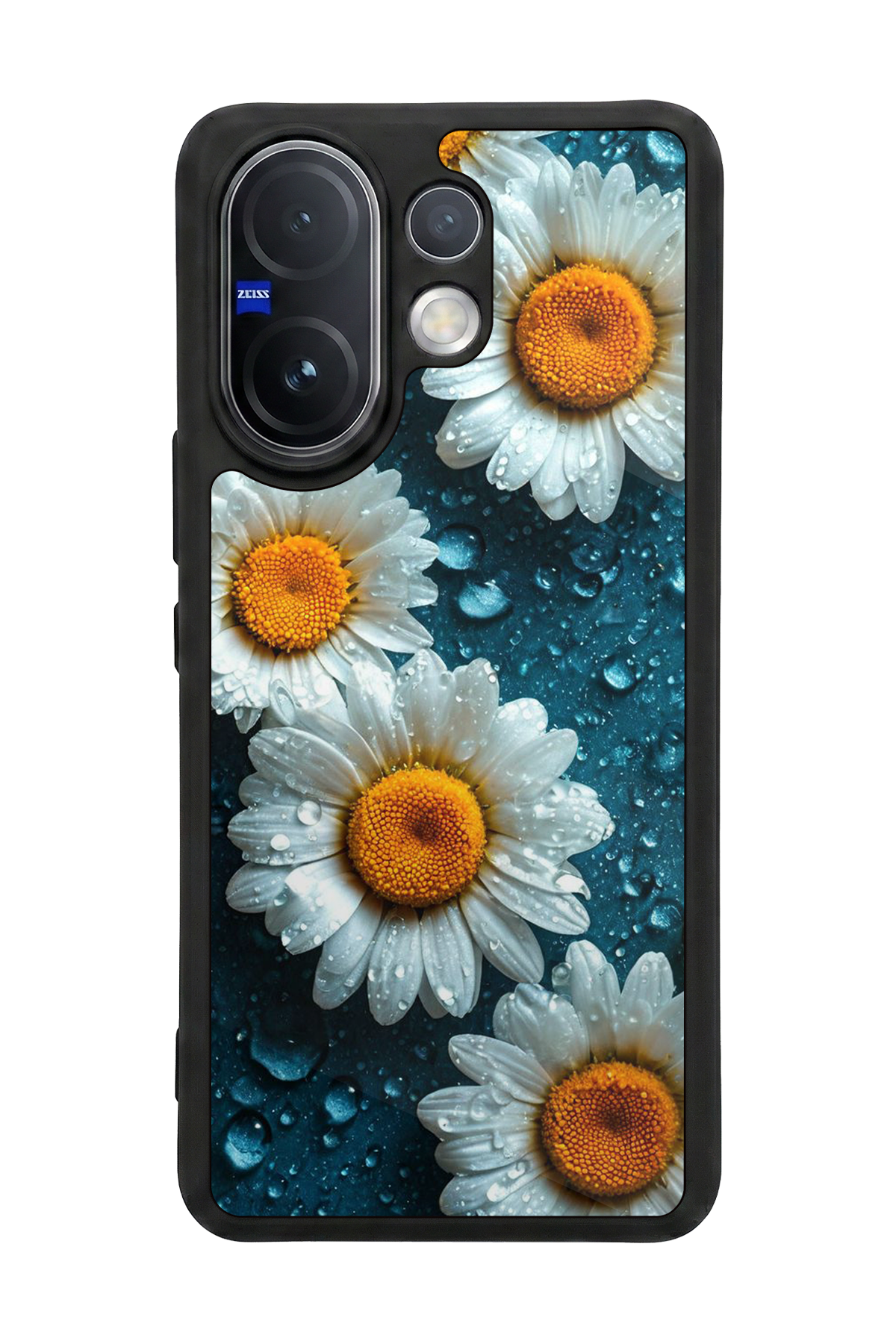 Vivo V60 Uyumlu Cicek Tasarımlı Glossy Premium Kılıf