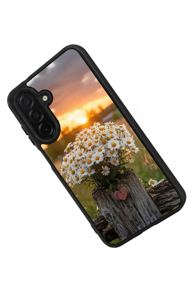 Samsung Galaxy A56 Uyumlu Cicek Tasarımlı Glossy Premium Kılıf