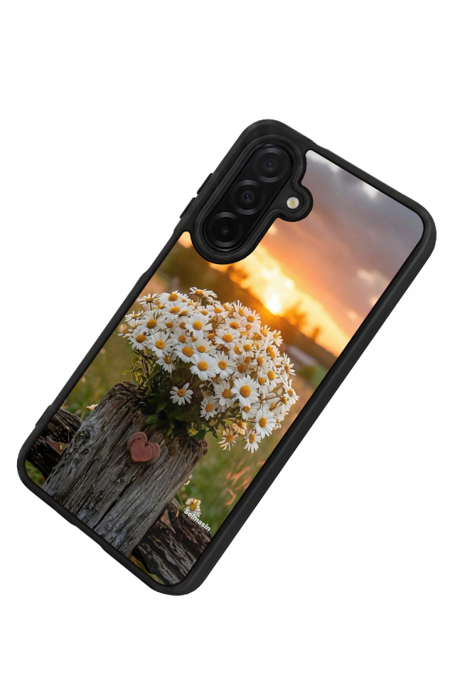 Samsung Galaxy A56 Uyumlu Cicek Tasarımlı Glossy Premium Kılıf