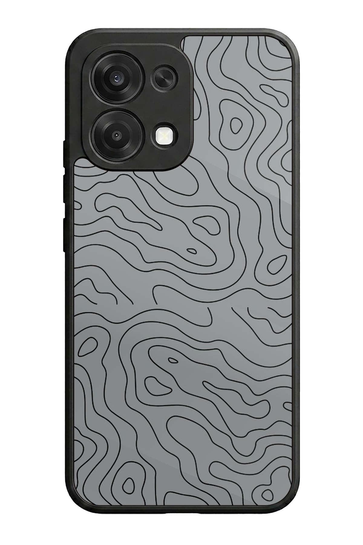 Oppo A6 Pro Uyumlu Çizgi Sanatı Tasarımlı Glossy Premium Kılıf