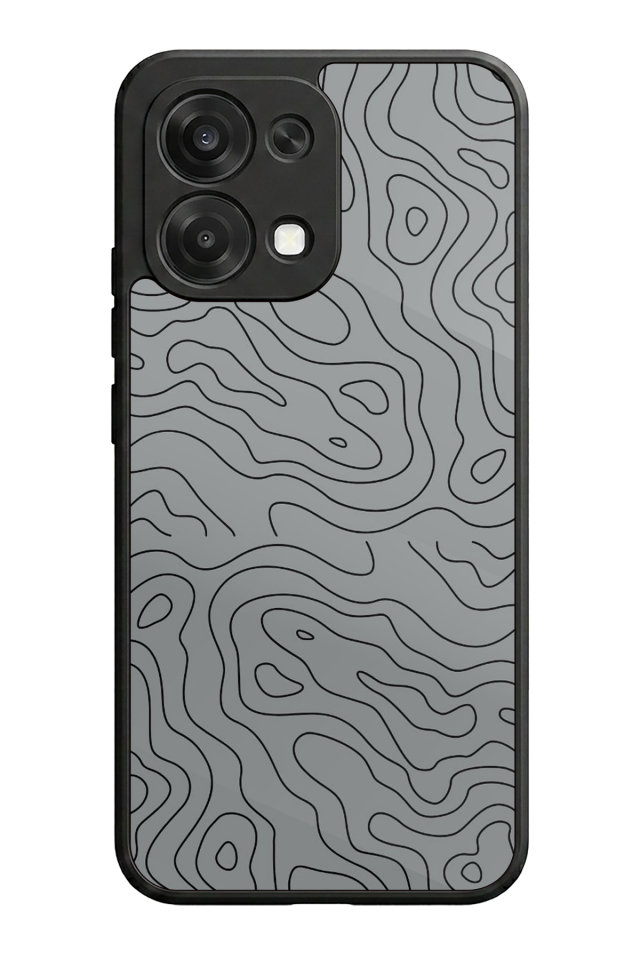 Oppo A6 Pro Uyumlu Çizgi Sanatı Tasarımlı Glossy Premium Kılıf