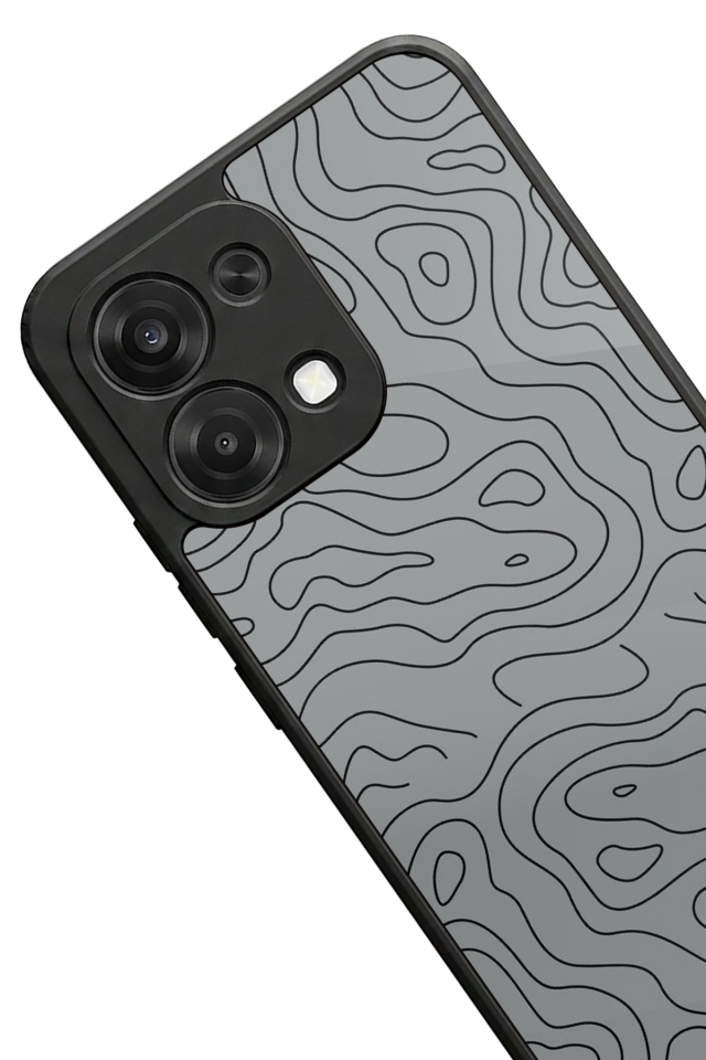 Oppo A6 Pro Uyumlu Çizgi Sanatı Tasarımlı Glossy Premium Kılıf