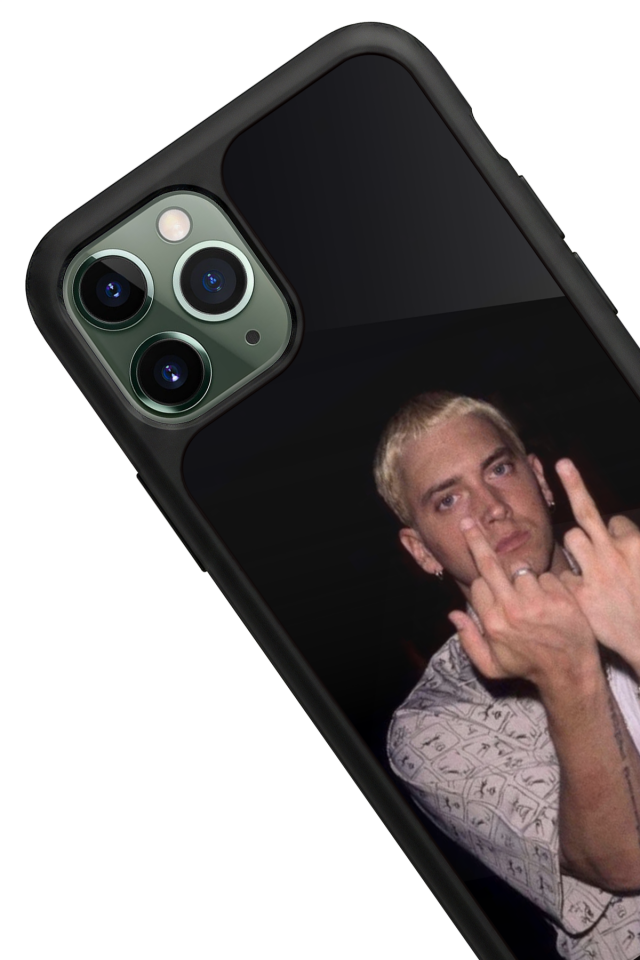 iPhone 11 Pro Max Uyumlu Eminem Tasarımlı Glossy Premium Kılıf