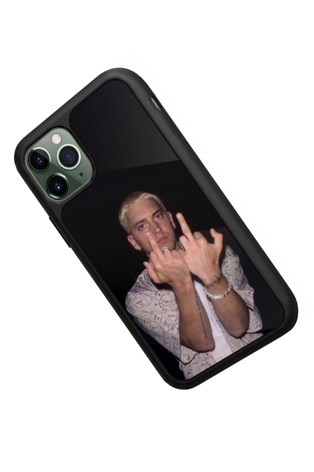 iPhone 11 Pro Max Uyumlu Eminem Tasarımlı Glossy Premium Kılıf