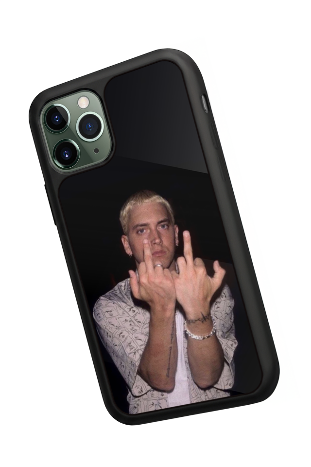 iPhone 11 Pro Max Uyumlu Eminem Tasarımlı Glossy Premium Kılıf