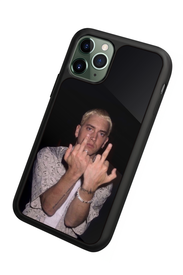 iPhone 11 Pro Max Uyumlu Eminem Tasarımlı Glossy Premium Kılıf